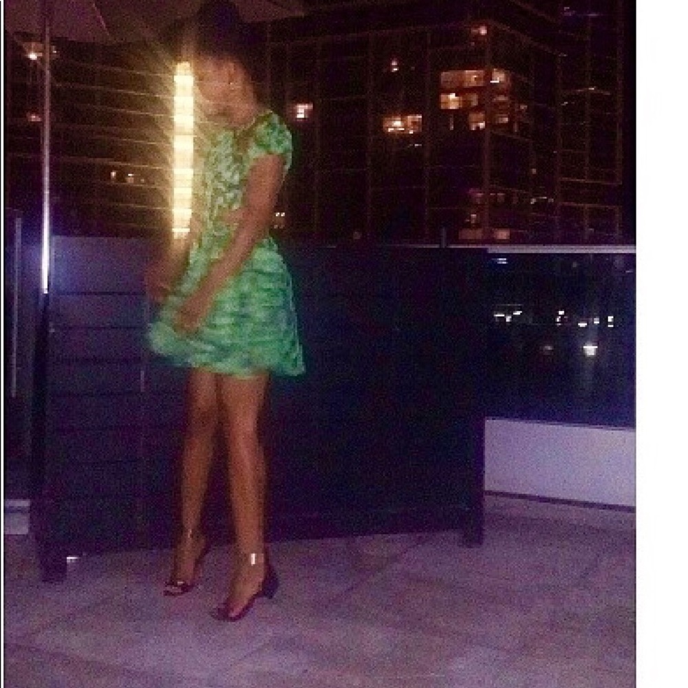 Nastygal green dress